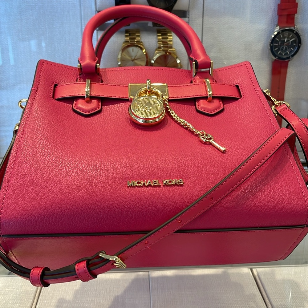Michael Kors Hamilton Small Satchel Shoulder Crossbody Bag
Electric Pink
NWT - Picture 12 of 16